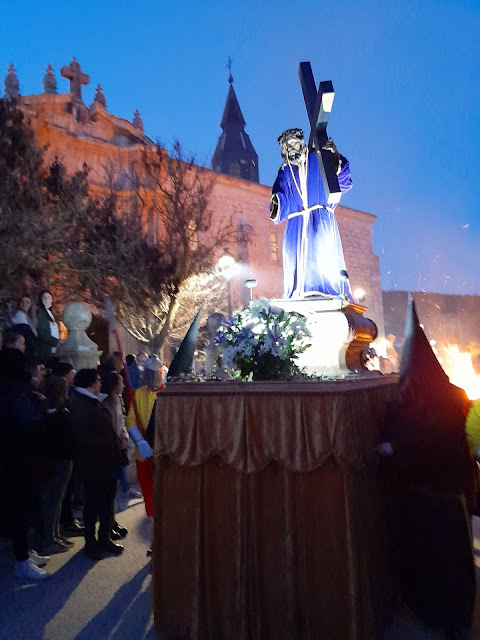 El Nazareno a su paso por la hoguera